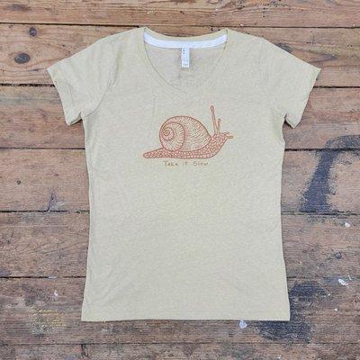 Ladies Snail V-neck