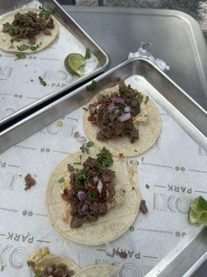 Carne asada tacos.