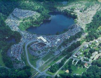 Overhead our facility.