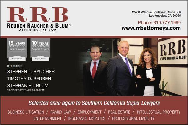 Selected to Southern California Super Lawyers 2019