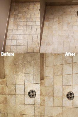 Tile floor in your restroom?  We sure clean that!