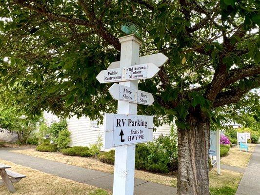 Lots of signs - easy to get around the adorable town!