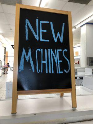 the "new" MCHINES sign that has been up