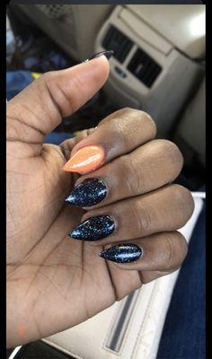 Uneven lengths. Polish left on cuticle