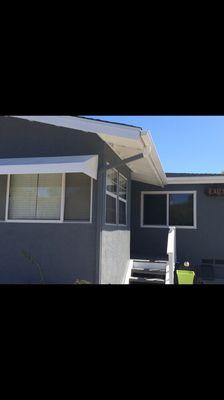 Poway exterior after. Painting the window canopy make all the difference