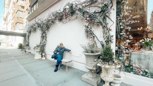 My adorable mother in law in front of the adorable LSF UES location