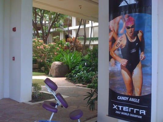 We specialize in deep tissue and sports massage and are proud sponsors of the Xterra triathlon.