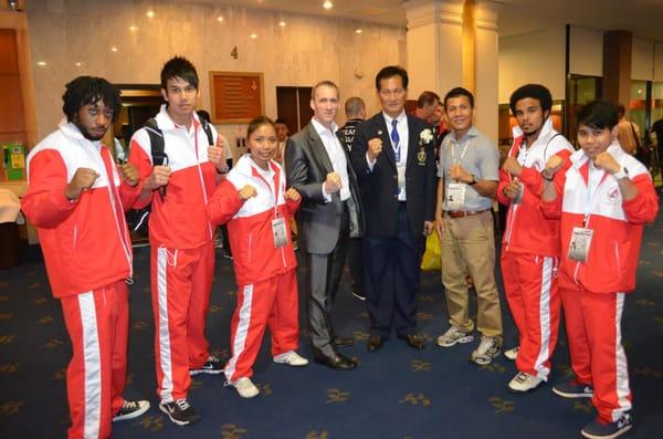 USA Team and Thai Minister for Sports, Bangkok 2013