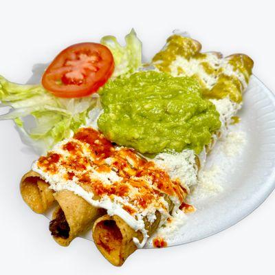 Beef flautas