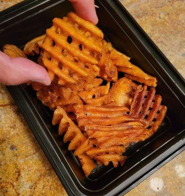 Super crispy waffle fries