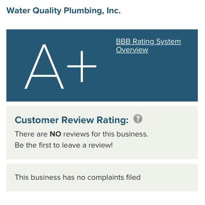 A+ rated with the Better Business Bureau