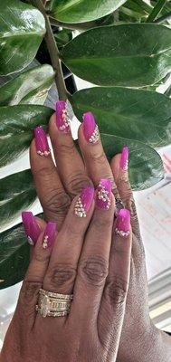 Full set Nails with designs by Jenny