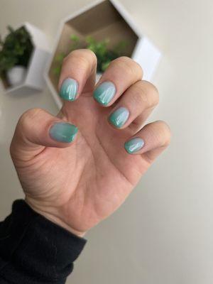 Ombré powder dip