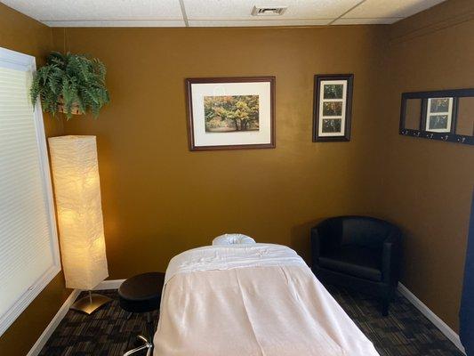 Our treatment room is located within a wellness center just north of Newington center on Day Street. It's really quite a comfortable space.