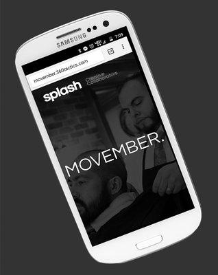 Movember - mobile website design & development project