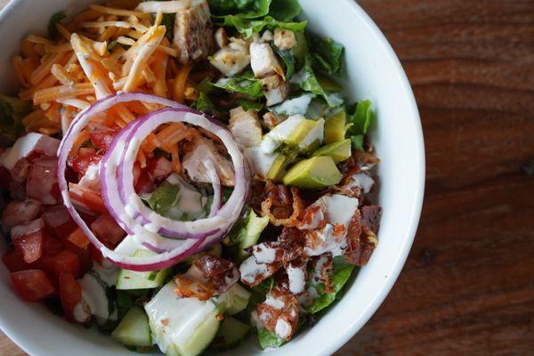 Buffalo Springer Salad with house made ranch!