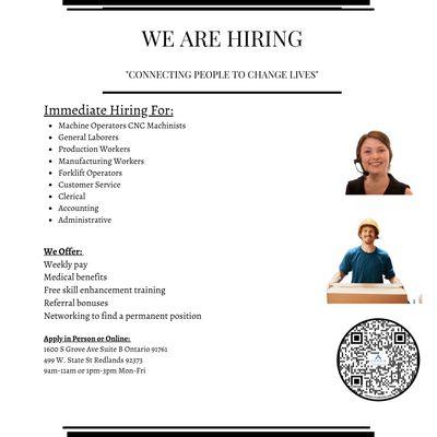 We are hiring!