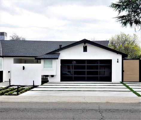 Full View Glass Garage Door.