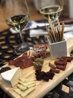 Meat and cheese platter