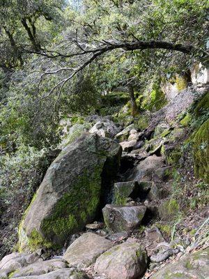 rocky waterfall