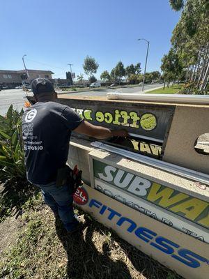 Sign upgrade to LED