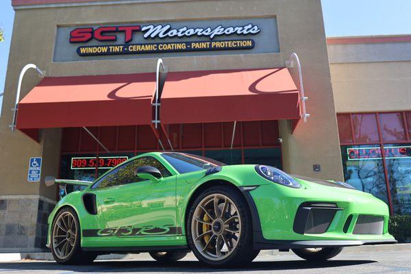 Porsche 911 GT# RS Full Body Protected With Xpel Film Prime XR Plus Super Ceramic Tint Call Us Today 909-579-7980