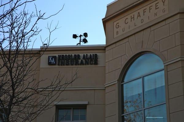 This is where to look for Kessler Alair Insurance while at Victoria Gardens.  LOOK UP :)!