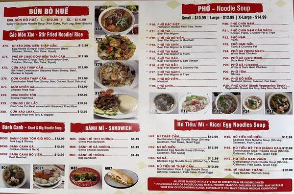 New Menu