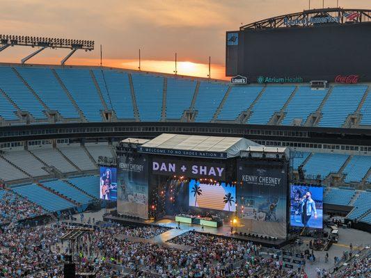 Bank of America Stadium for the Kenny Chesney "Here and Now" tour