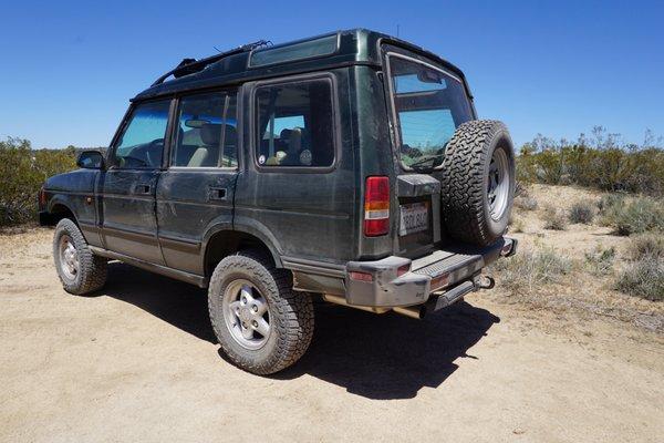 Mojave Desert shakedown after cats, exhaust, suspension, radiator, a/c recharge, tires. Not a problem.