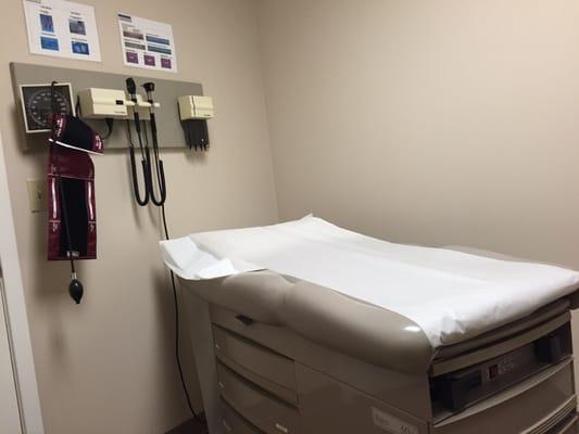 Standard interior for a patient room