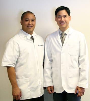 Dr. Michael Chan (left) and Dr. Brian Chan (right), owners of Back and Neck Pain Centers.