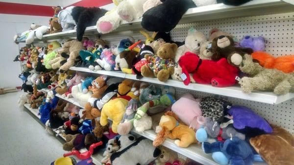 Toys and stuffed animals.