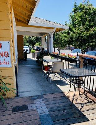 Outside patio area