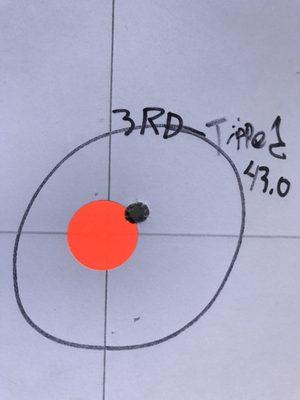 100yd 3 shot group