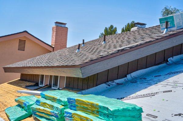 Preparing the roof