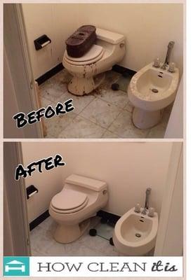 Before & After- Toilet/Heavy duty