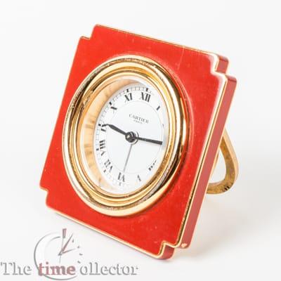 Cartier alarm travel clock.