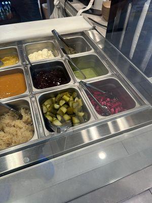 Toppings bar