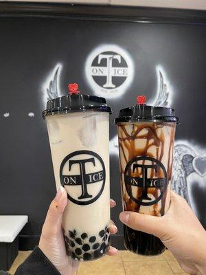 Jasmine MT with boba & Tiger Bomb