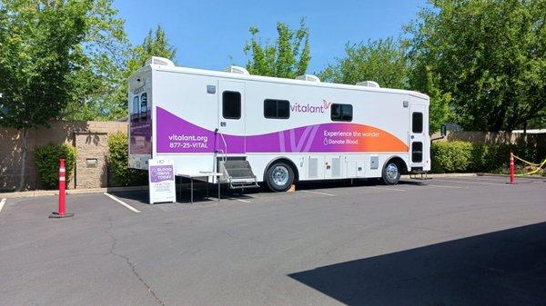 Bloodmobile blood drive at City Hall