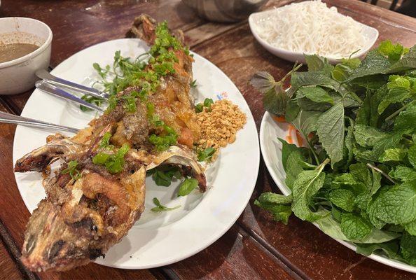 Fried Parrotfish