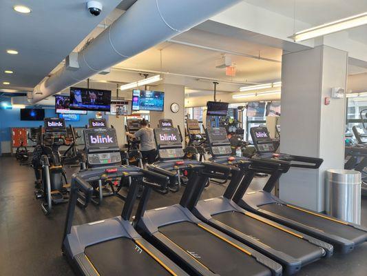 East wing, treadmills for the eyes to see