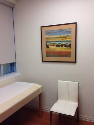 Irvine exam room. Very stylish and warm.