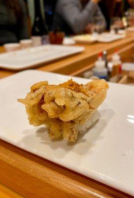 Maitake with dried uni and truffle