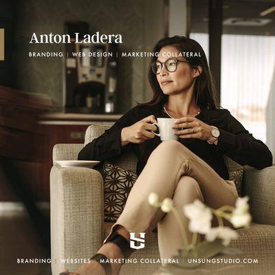 Brand Development for Anton Ladera, a 144 unit residential community located in Mountain View, Ca.  Full case study at unsungstudio.com