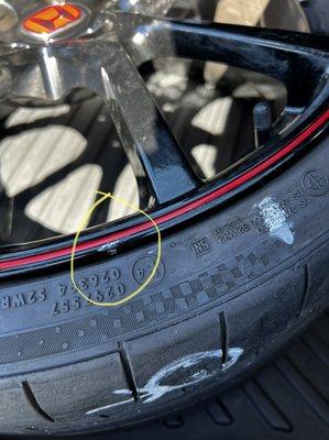 Wheel damage