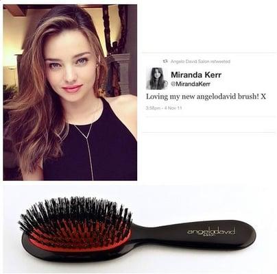 It's no secret that Miranda Kerr loves her Angelo David Brush!