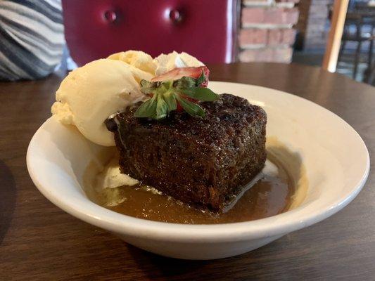 Sticky toffee pudding - good, love that sauce