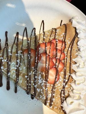 A strawberry crepe!